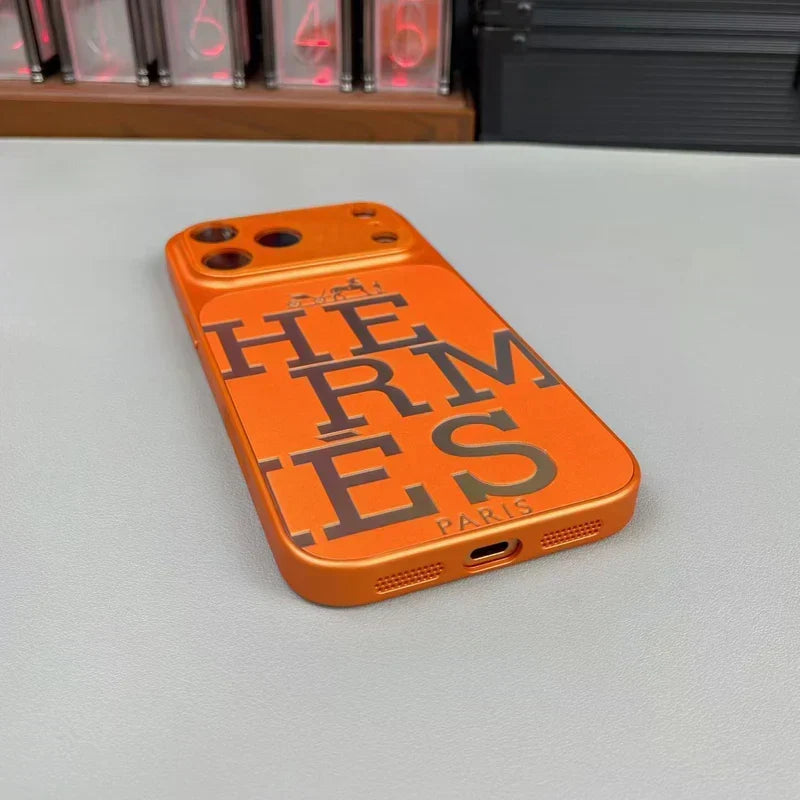 HRM Leather Case with Bold Graphic Typography for iPhone 14-18 Pro & Pro Max