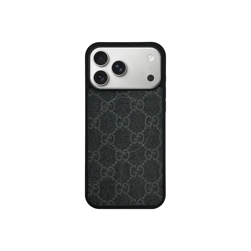 GG Designer Monogram MagSafe Case for iPhone 12-18 Pro & Pro Max