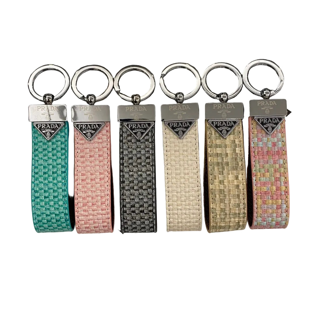 Prada Leather Key Chain