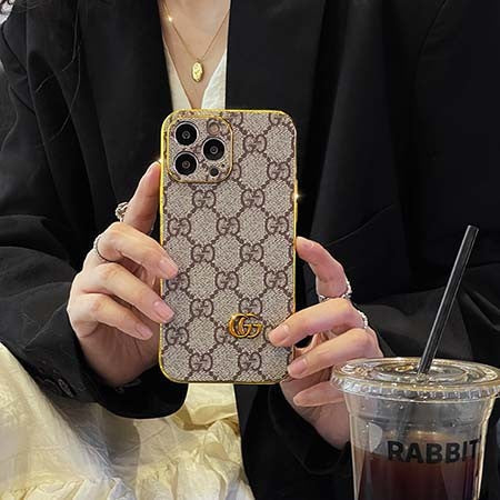 GG Supreme Navy Monogram Leather Case for iPhone 13-18 Pro & Pro Max