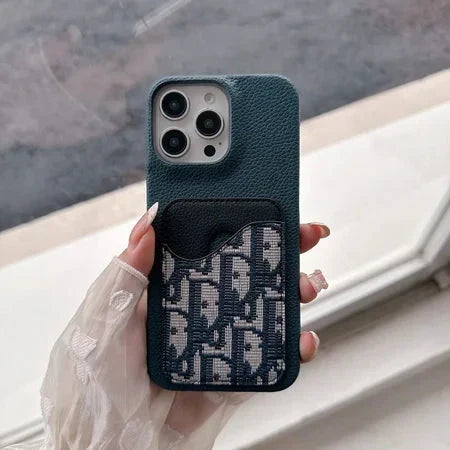 Dior Luxury iPhone Case Card Slot