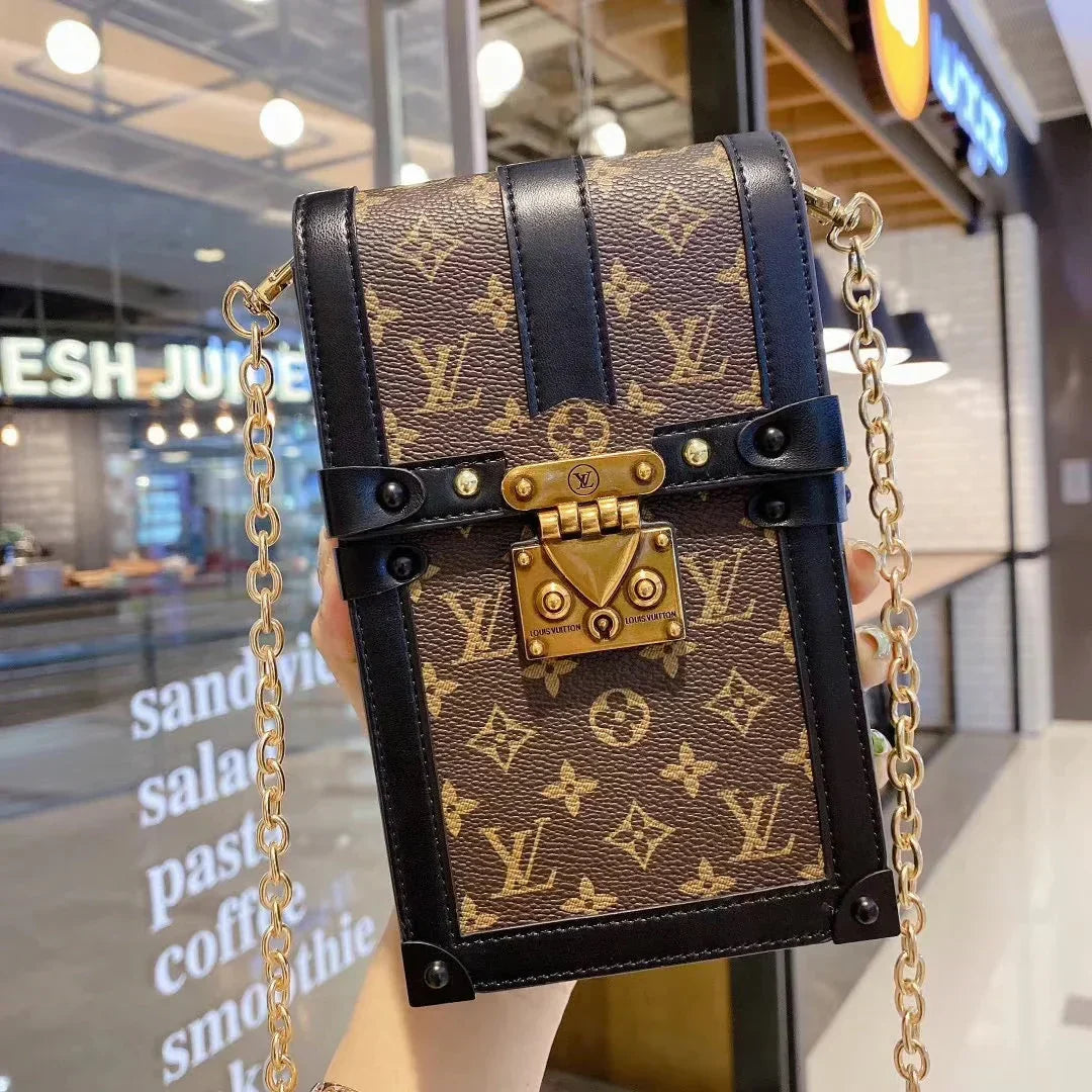 Louis Vuitton Monogram Canvas and Leather Trunk Crossbody Bag