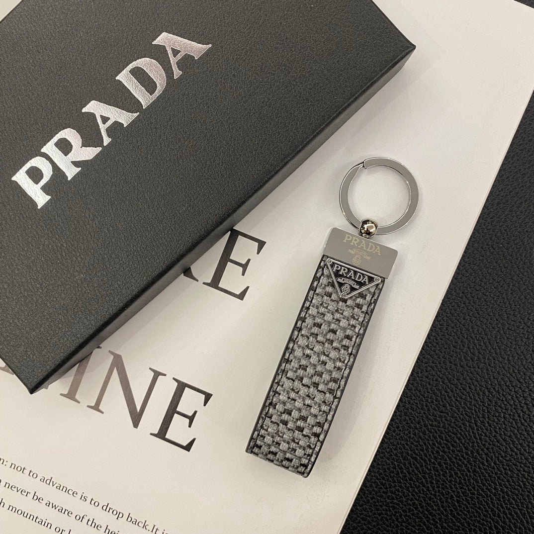 Prada Leather Key Chain