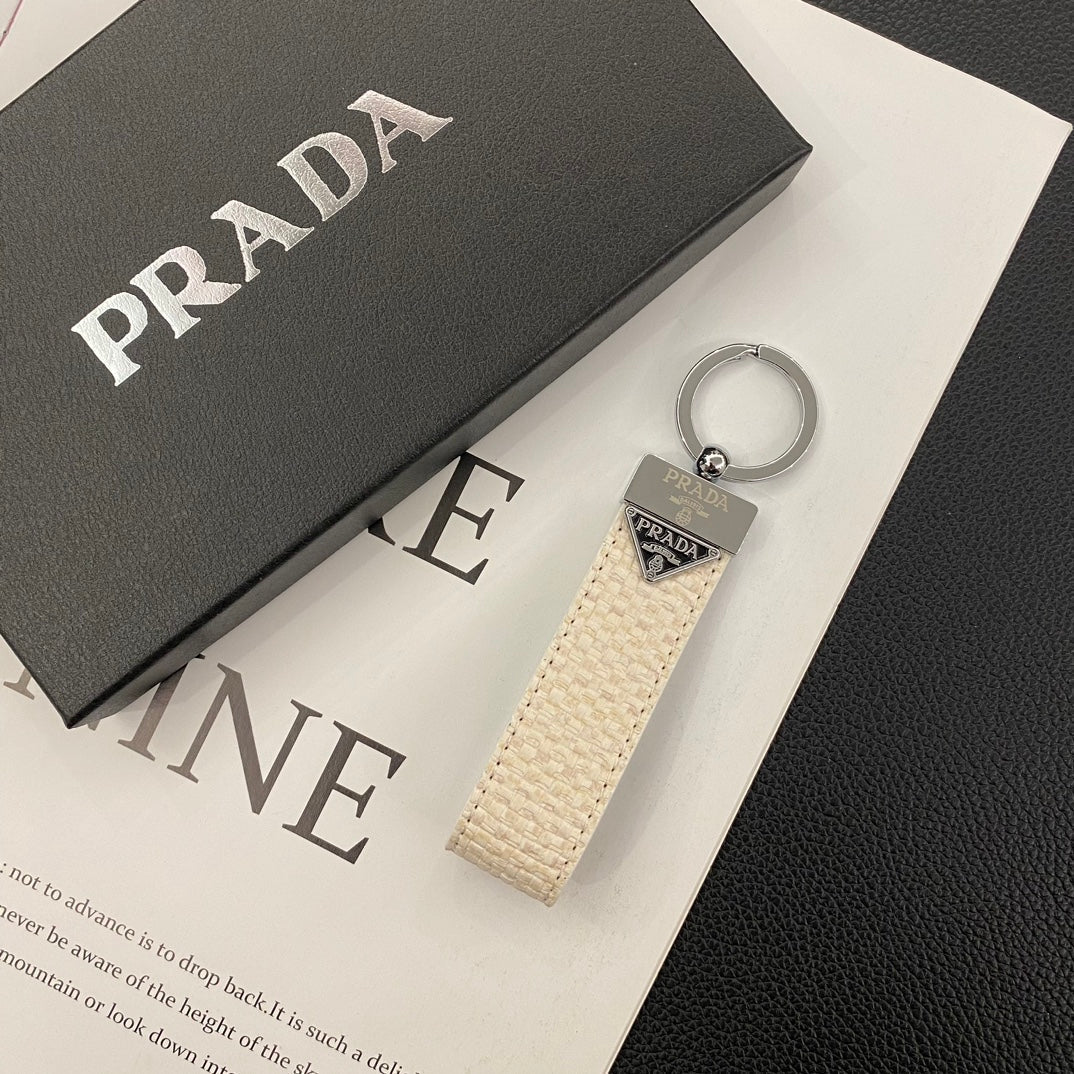 Prada Leather Key Chain