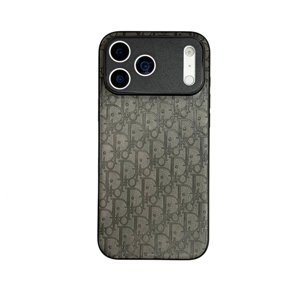 Dior Oblique Embossed Leather Case for iPhone 12-18 Pro & Pro Max