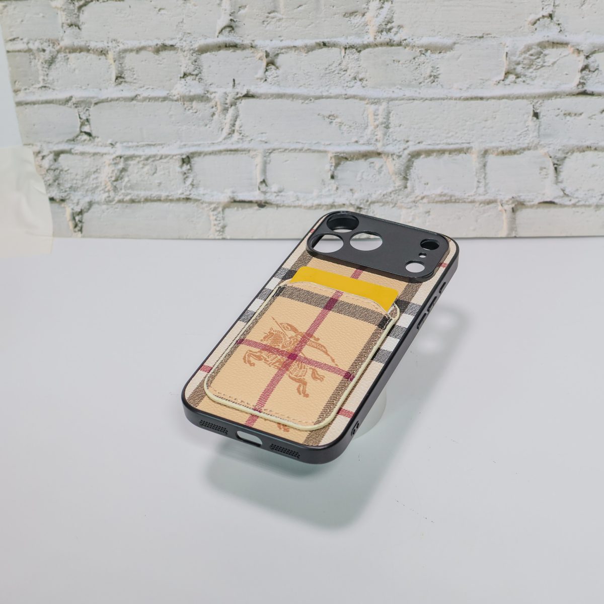 Luxury Card Holder Phone Case For iPhone 12-17