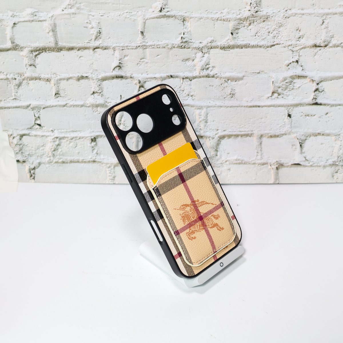 Luxury Card Holder Phone Case For iPhone 12-17