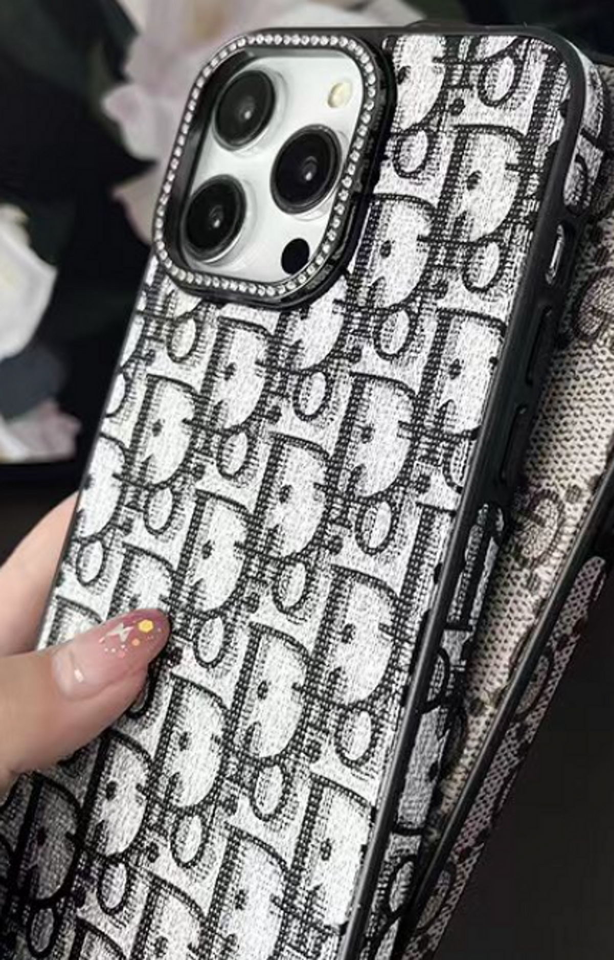 Luxury Brand Vertical Belt Stitched Case Cover for iPhone 12-18 Pro & Pro Max