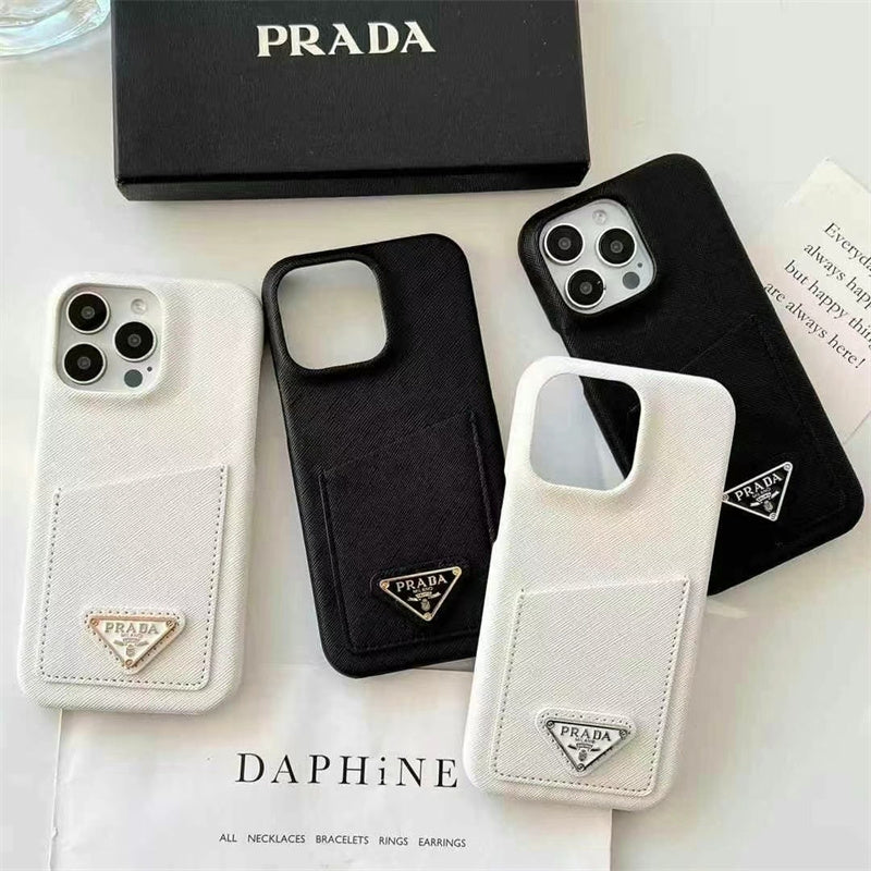 Luxury Prada Phone Case for iPhone 13-18 Pro & Pro Max