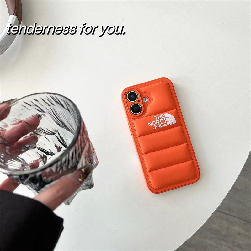 Luxury Fashion Leather the North Face Phone Case For iPhone 14-18 Pro & Pro Max