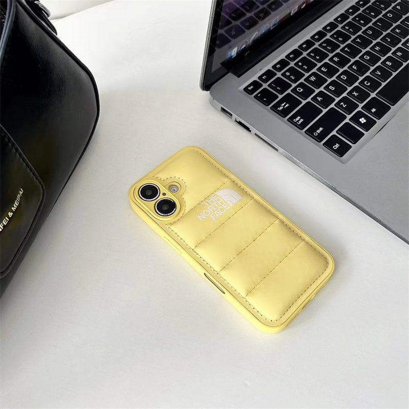 Luxury Fashion Leather the North Face Phone Case For iPhone 14-18 Pro & Pro Max