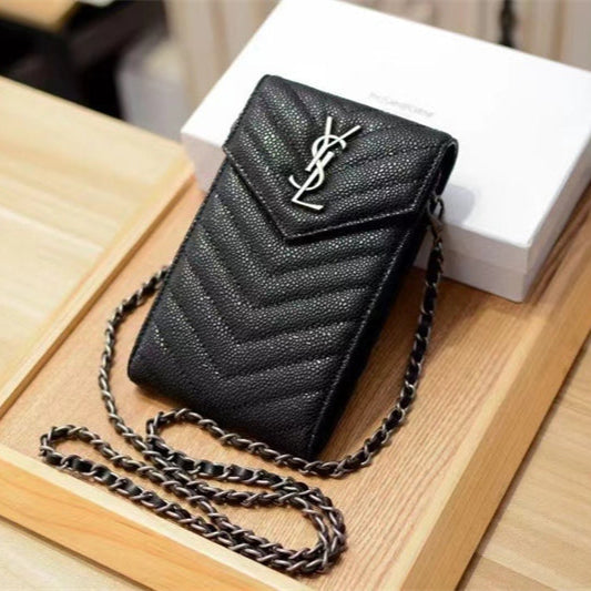 Elegant genuine leather crossbody bag