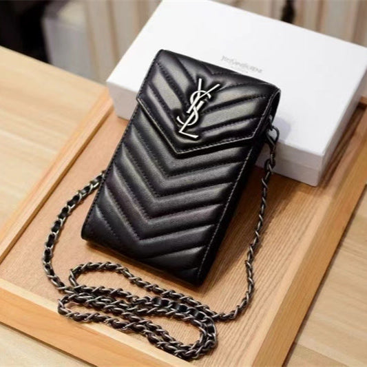 Elegant genuine leather crossbody bag