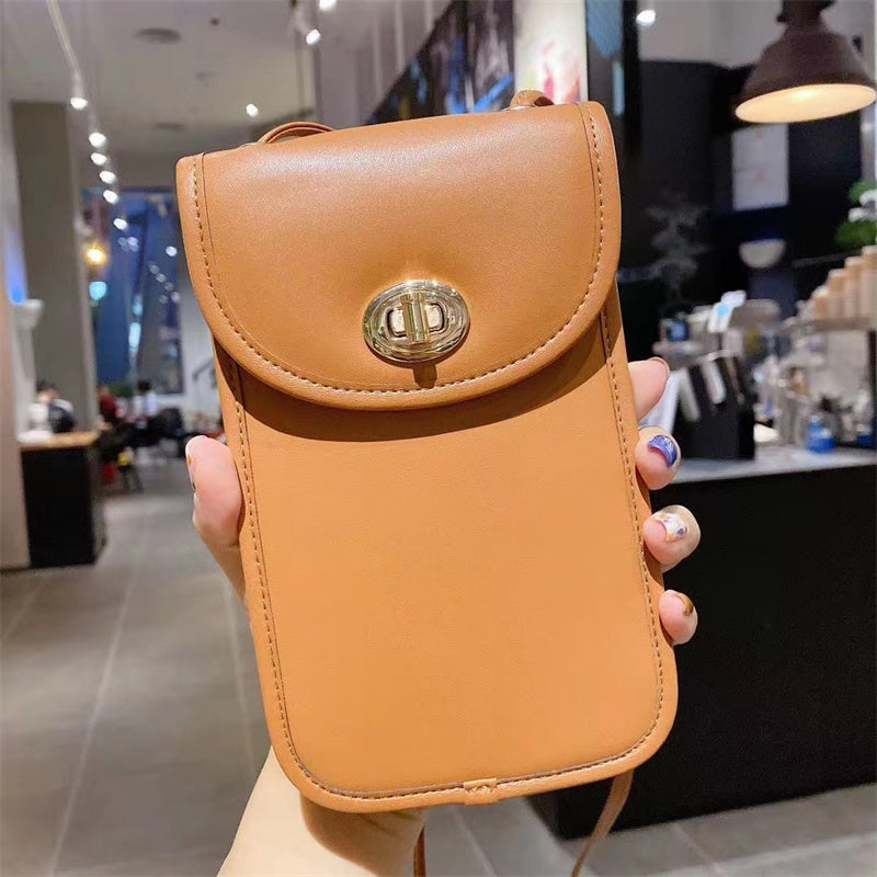Elegant genuine leather crossbody bag