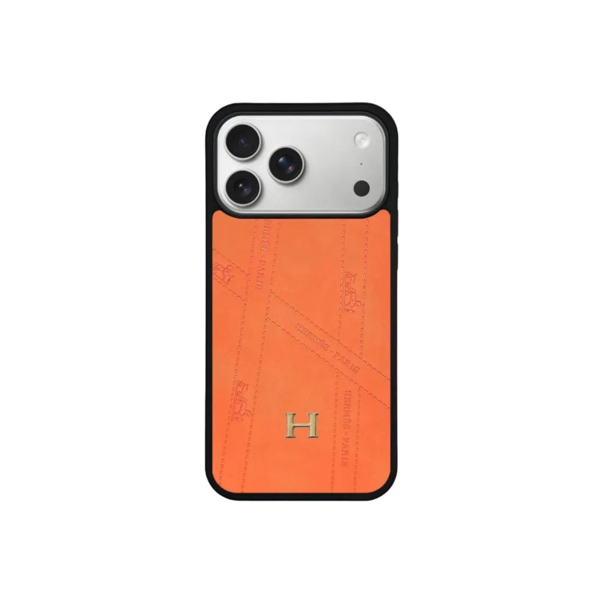 HRM Leather Minimalist Case with Contrast Border