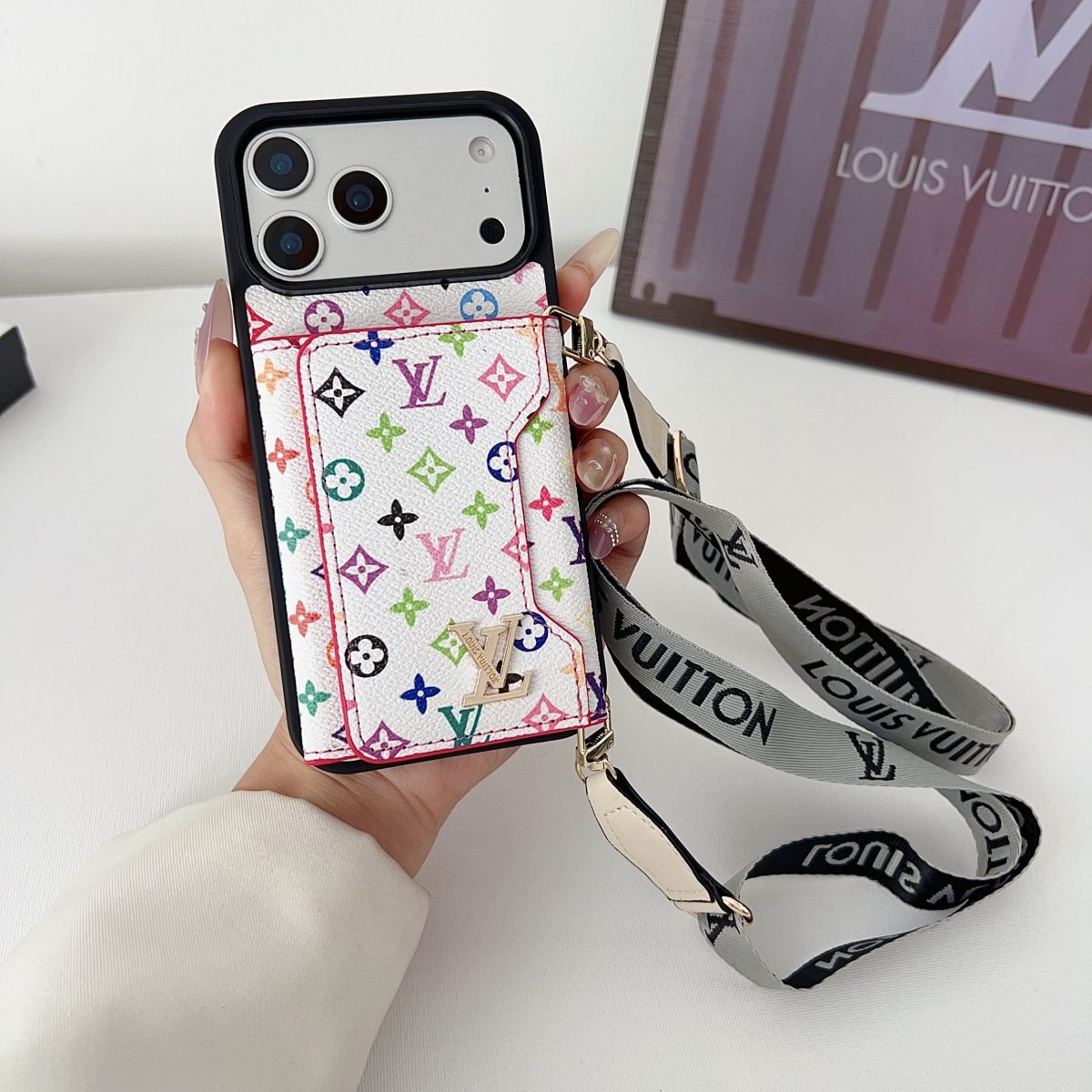 Luxury Leather Wallet Card Holder Phone Case For iPhone 13-17
