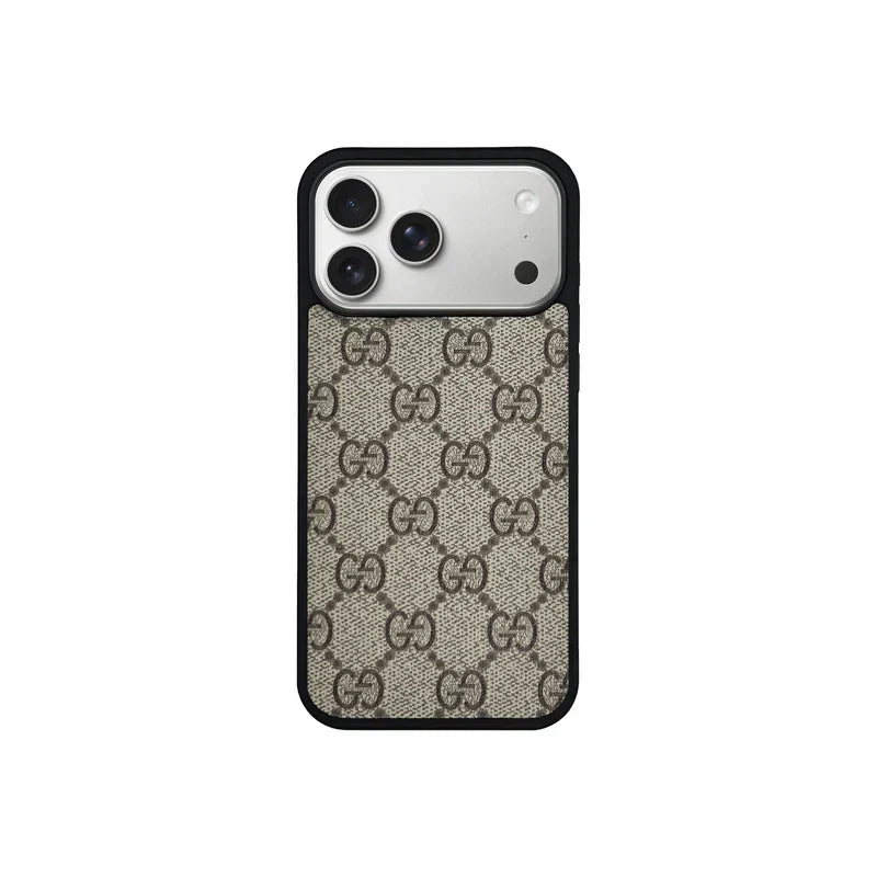 GG Designer Monogram MagSafe Case for iPhone 12-18 Pro & Pro Max