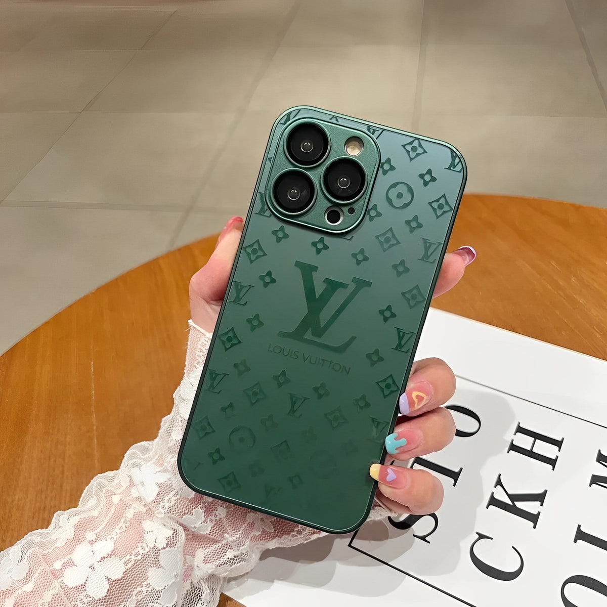 Luxury Frosted Matte Phone Case with Metal Emblem for iPhone 12-18 Pro & Pro Max