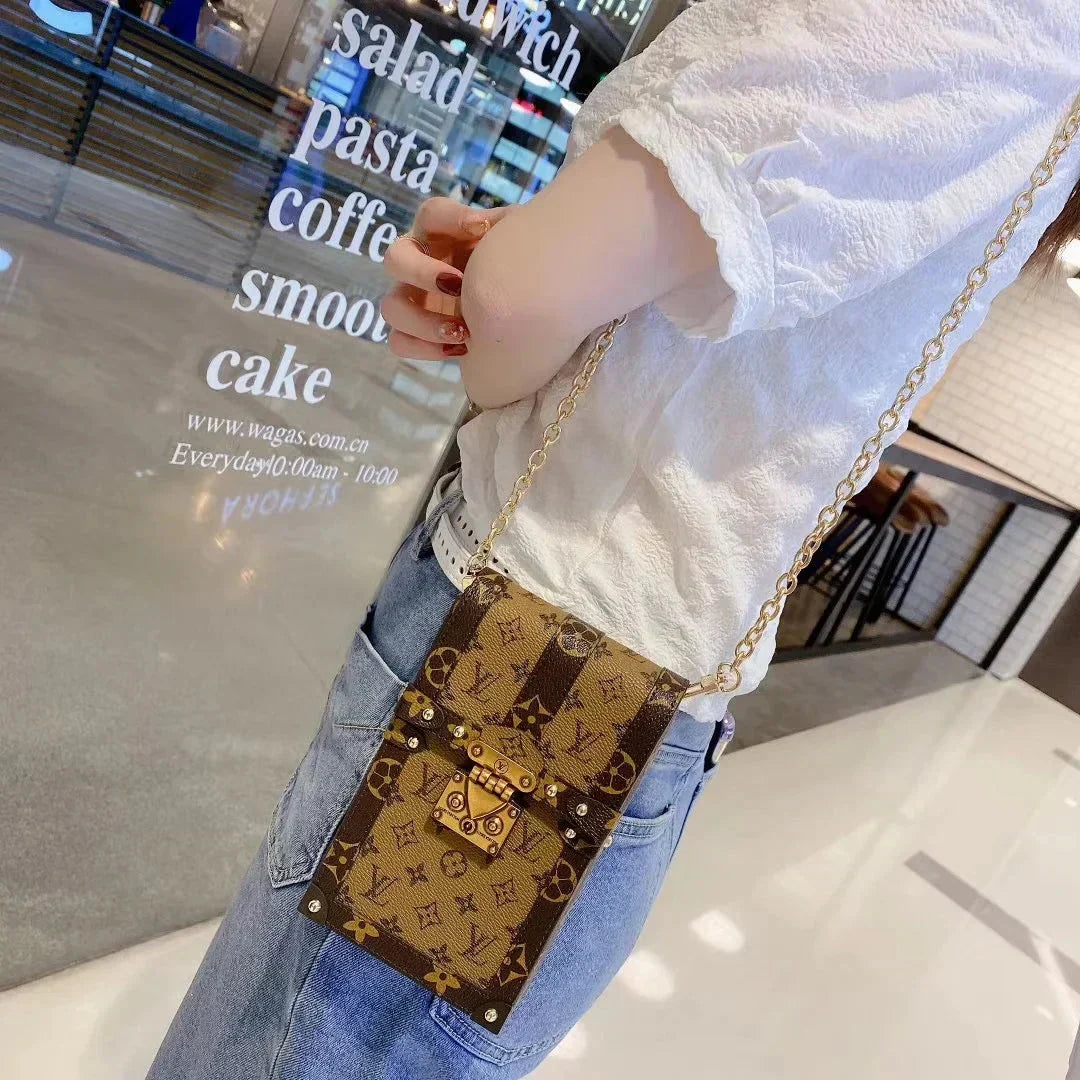 Louis Vuitton Monogram Canvas and Leather Trunk Crossbody Bag
