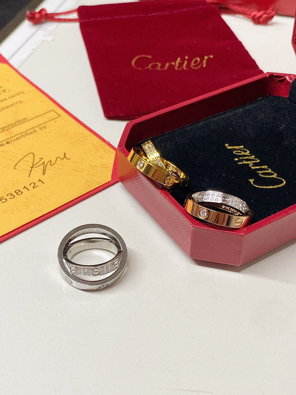 J133  Double-ring jewelry for both men and women