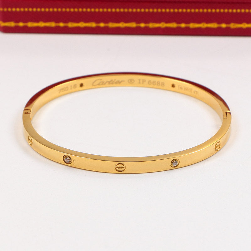 B2 bracelet jewelry Banglse 316L steel and gold plated jewelry women size