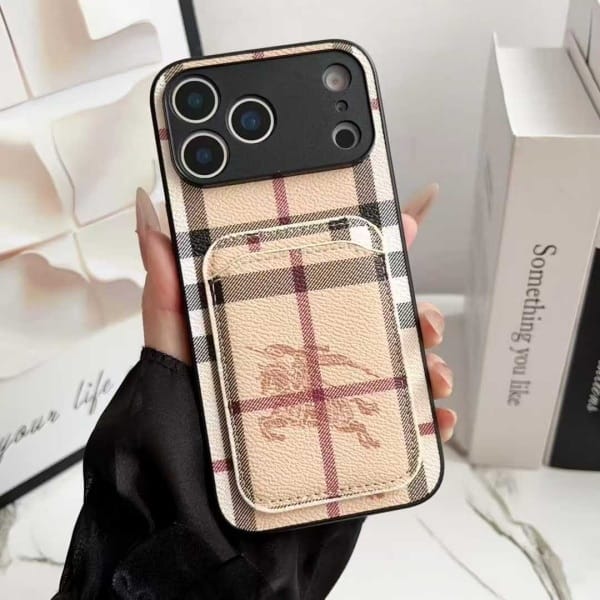 Luxury Card Holder Phone Case For iPhone 12-17
