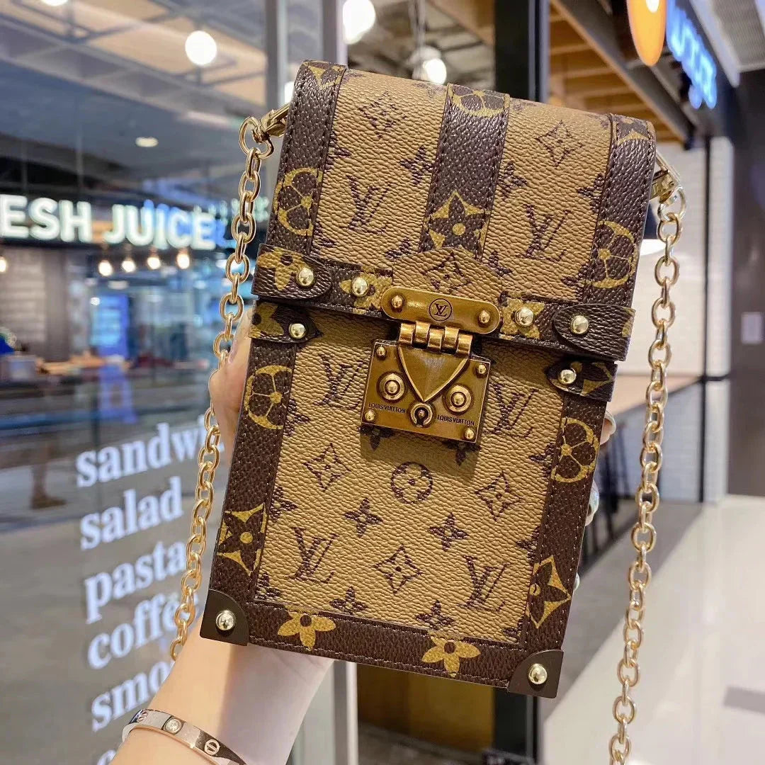 Louis Vuitton Monogram Canvas and Leather Trunk Crossbody Bag