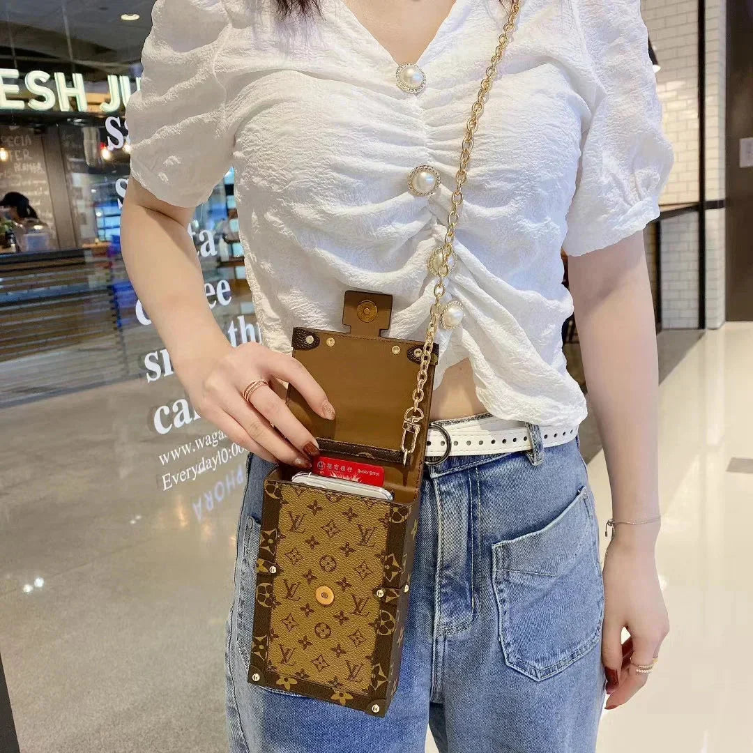 Louis Vuitton Monogram Canvas and Leather Trunk Crossbody Bag