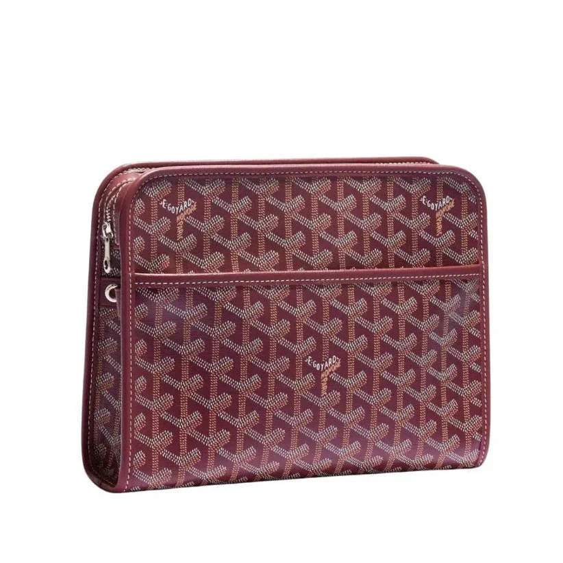 GYD Jouvence Toiletry Pouch MM | Goyardine Canvas & Calfskin