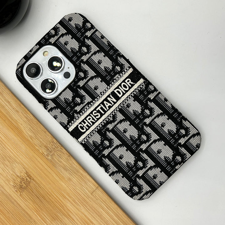 Luxury Brand Vertical Belt Stitched Case Cover for iPhone 12-18 Pro & Pro Max