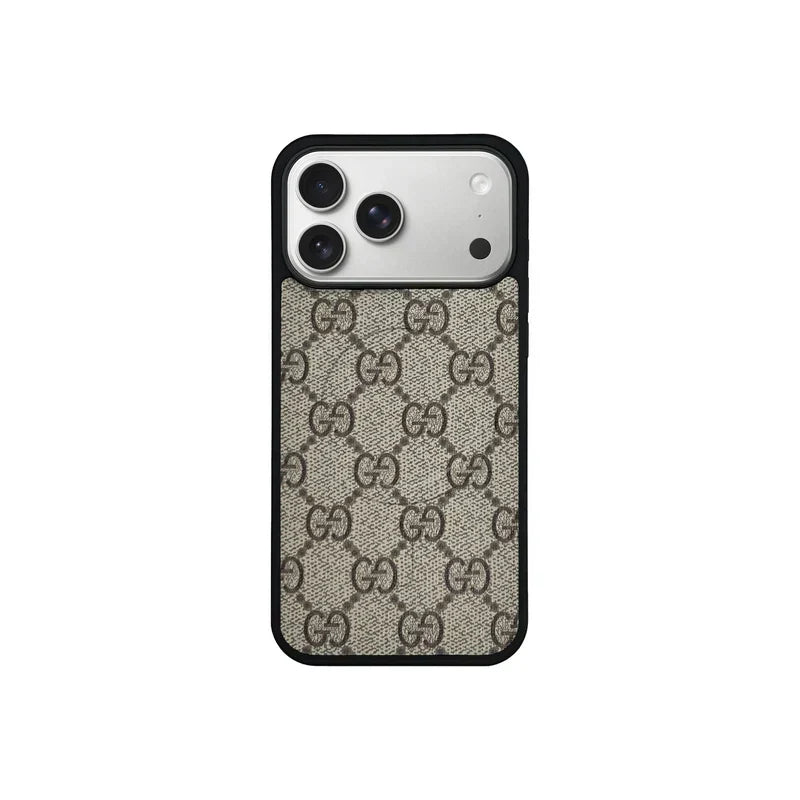 GG Designer Monogram MagSafe Case for iPhone 12-18 Pro & Pro Max