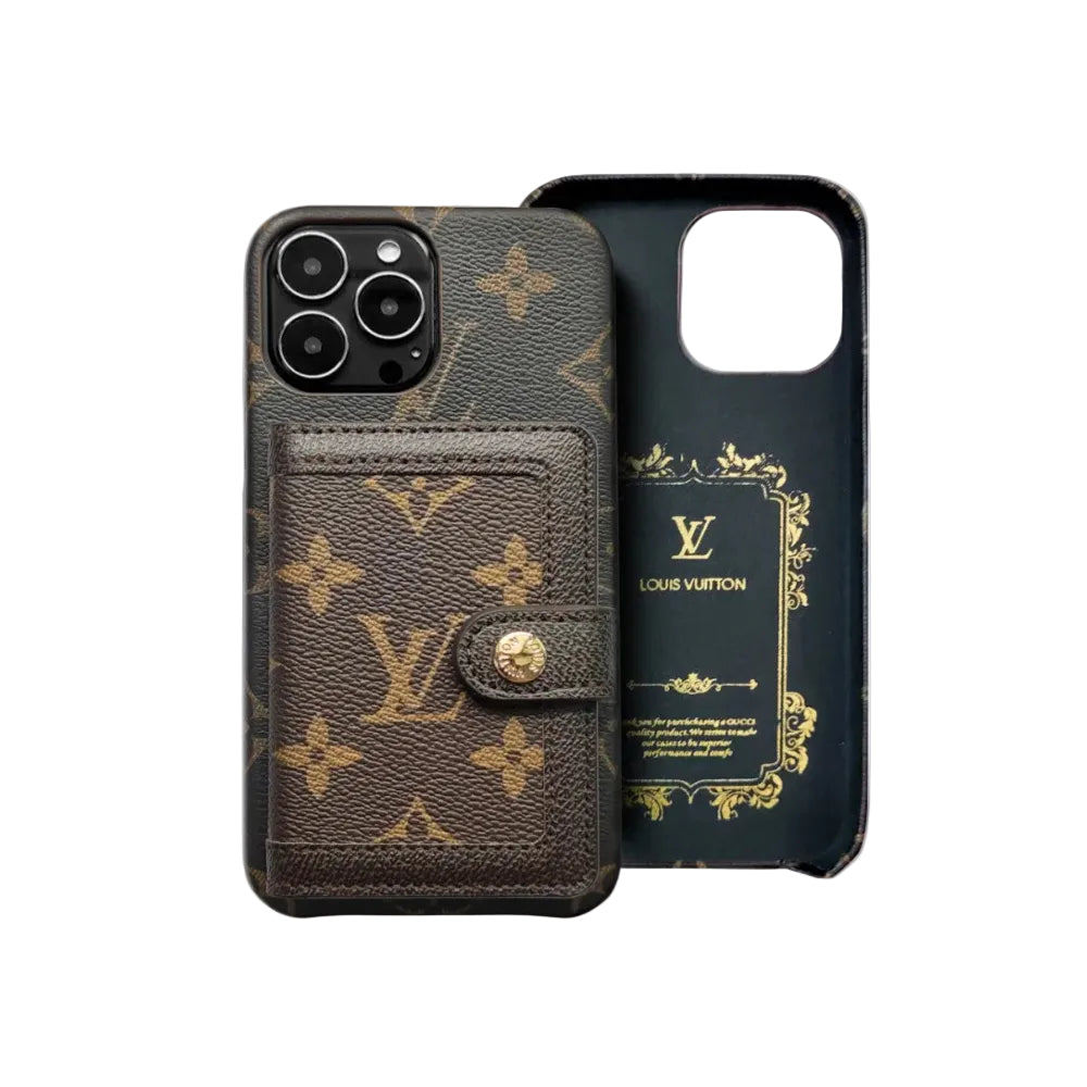 Beautiful Luxury iPhone Case with Card holder for iPhone 13-18 Pro & Pro Max
